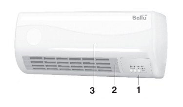 Устройство тепловентилятора Ballu BFH/W-102W